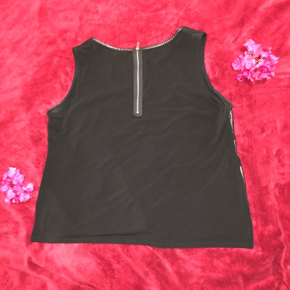 Alfani faux leather and Polyester blouse - Picture 2 of 3